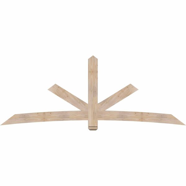 Ekena Millwork Alberta Smooth Timber Gable Bracket, Douglas Fir, 108"W x 40"H x 3 1/2"D x 5 1/2"F, 9/12 Pitch GBW108X40X0406ALB00SDF - main